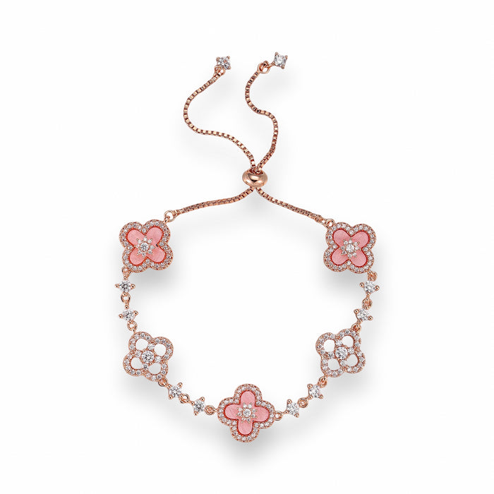 Bonifacie Pink Trèfle Bracelet