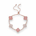 Bonifacie Pink Trèfle Bracelet