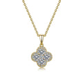 Brunswind 14K Gold Trèfle Moissanite Necklace