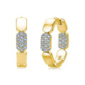 Carlotta 14K Gold Geometric Links Earrings