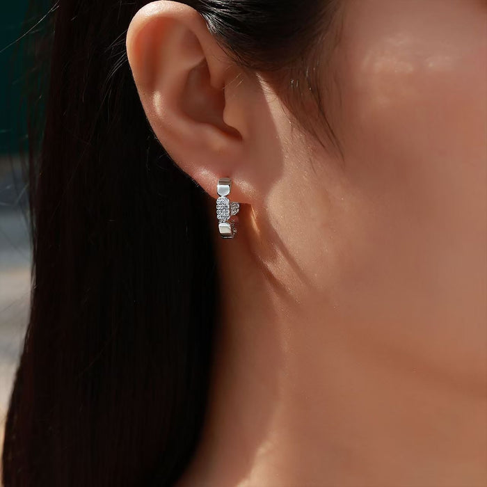 Carlotta 14K Gold Geometric Links Earrings