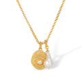 Carola 18K Gold Evil Eye Baroque Pearl Necklace