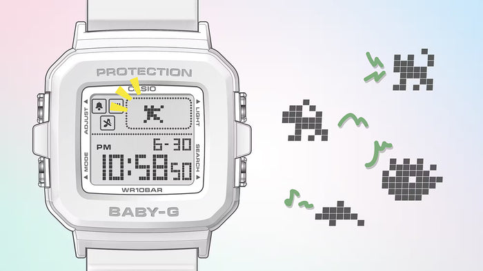 Casio Baby-G BGD10L-4 – Pink Digital Women’s Watch, Shock Resistant, 100m Water Resistant