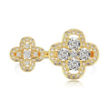 Cassandre 18K Gold Trèfle Open Ring
