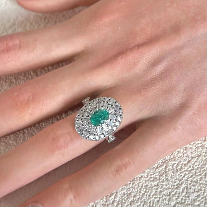 Catharina Paraiba Oval Ring