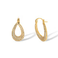 Céliane 14K Gold Hollow Teardrop Earrings