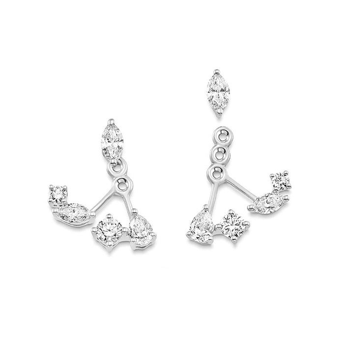 Célimène 18K Gold Mixed Shape Stud Earrings