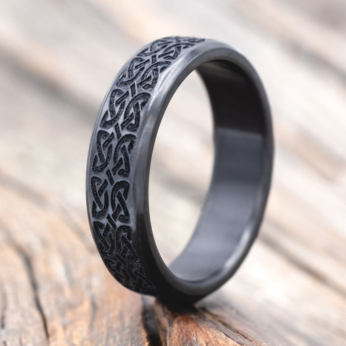 MATCHING SET OF CELTIC LOVE KNOT WEDDING BANDS-Staghead Designs