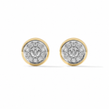 Céphise 18K Gold Bezel Round Stud Earrings