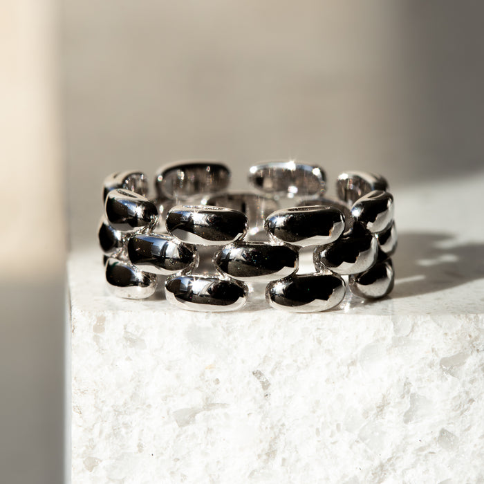 Chain Link Cigar Ring