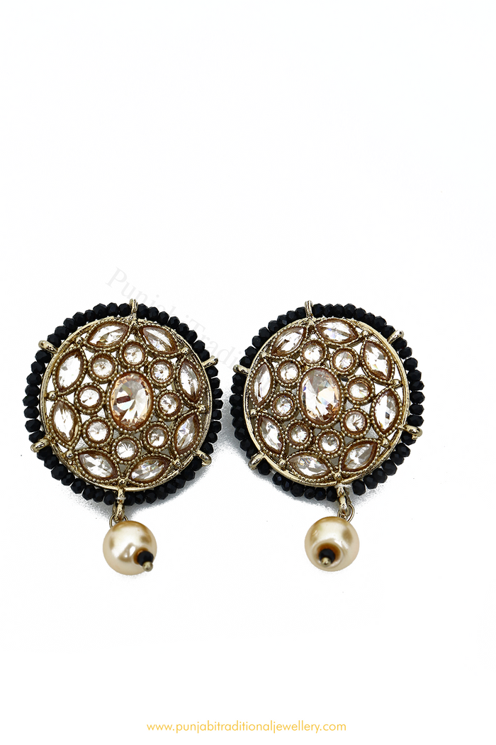Champagne Stone Studs By PTJ