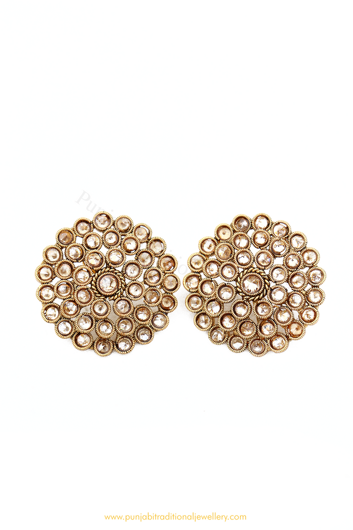 Champagne Stone Studs By PTJ