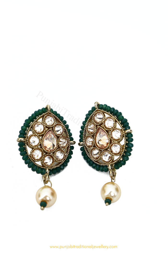 Champagne Stone Studs By PTJ