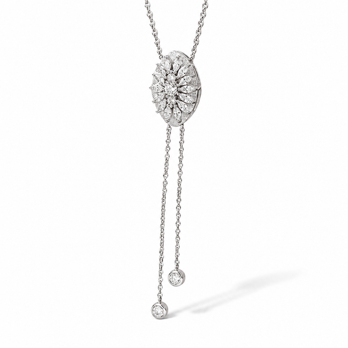 Chantalle 14K Gold Marquise Moissanite Necklace