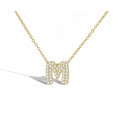 Christine 18K Gold M Necklace