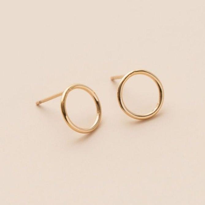 CIRCLE POST EARRINGS