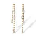 Clarence 14K Gold Marquise Drop Earrings