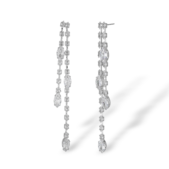 Clarence 14K Gold Marquise Drop Earrings
