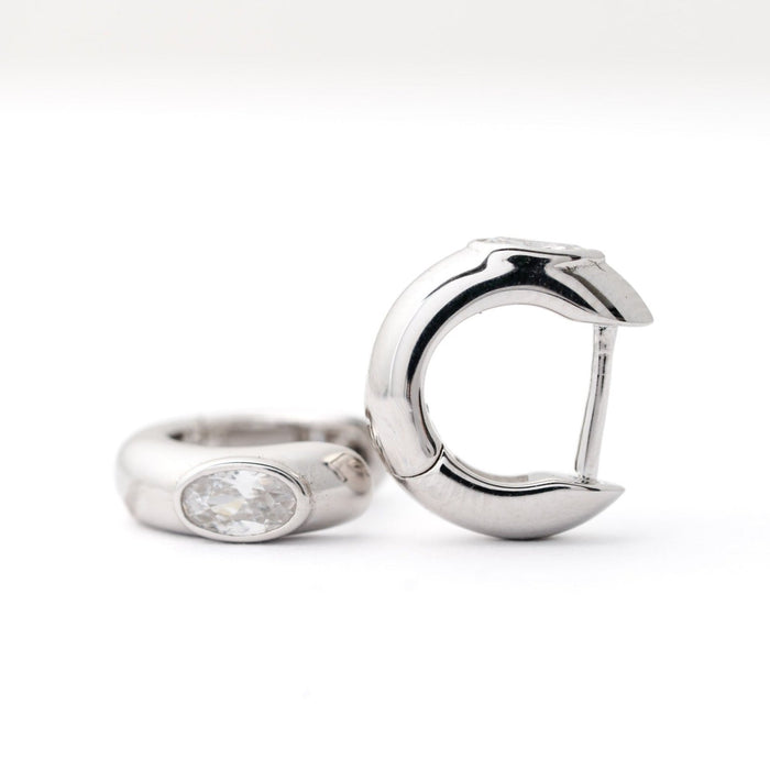 Classic CZ Huggie Hoop