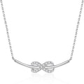 Cléante White Infinity Symbol Necklace