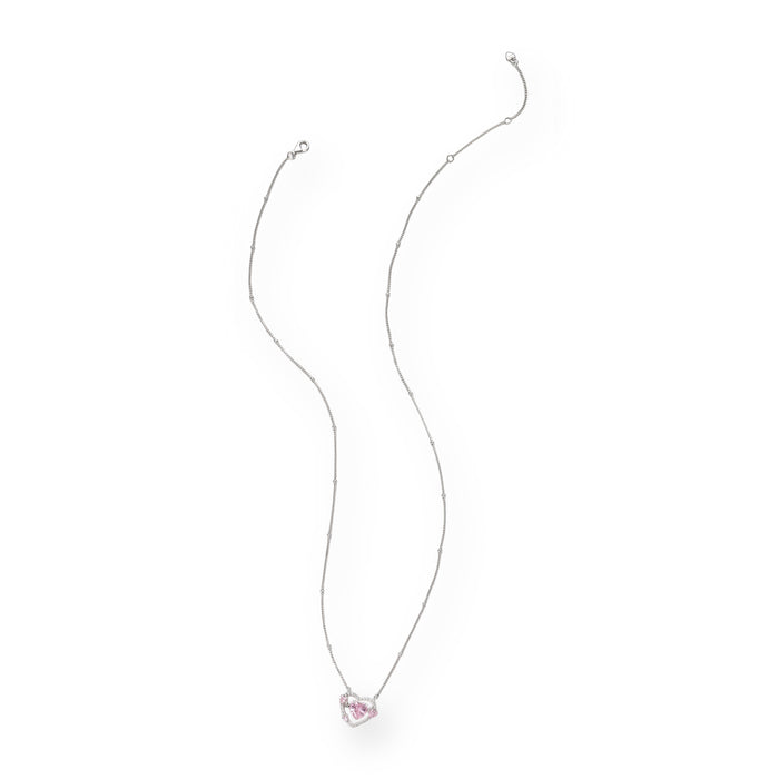 Clémence Pink Heart Necklace