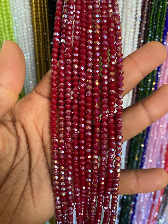 Crystal WaistBeads -Waist Beads – Variety of Styles – African Waist Jewelry – Tie-On (45”) – Add to Cart, Buy Now – Price Per 1 Waist Bead