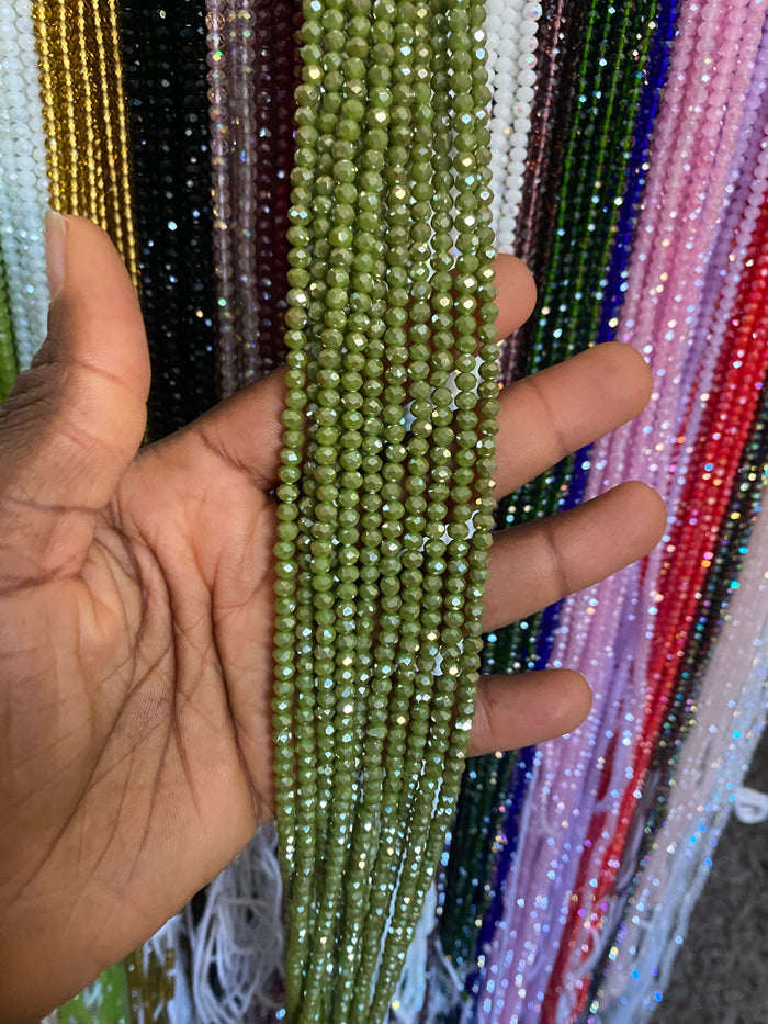 Crystal WaistBeads -Waist Beads – Variety of Styles – African Waist Jewelry – Tie-On (45”) – Add to Cart, Buy Now – Price Per 1 Waist Bead