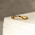 Curved Cz Stacking Ring
