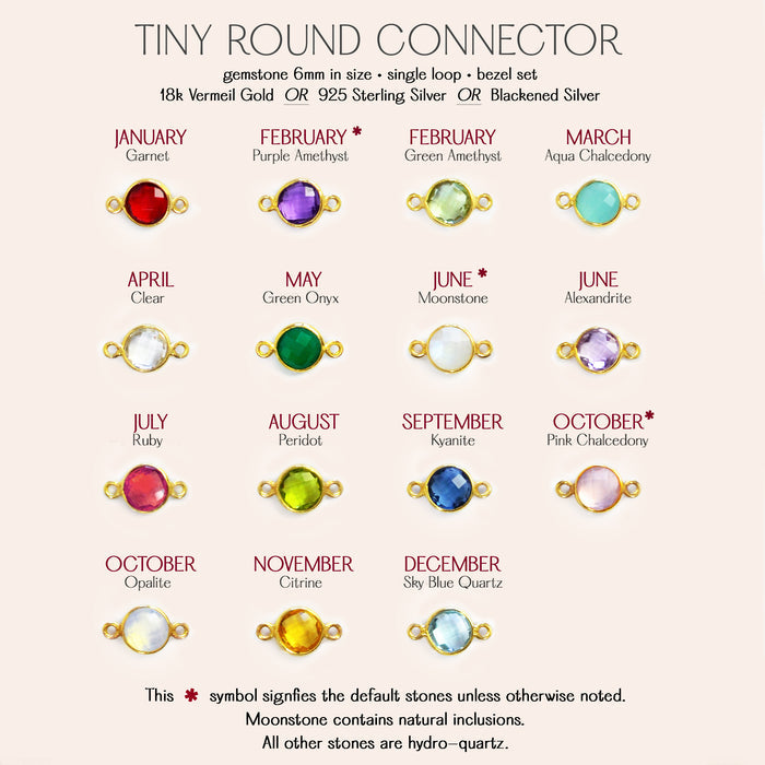 birthstone color chart for bracelet, choose gemstone colors for personalized family jewelry design