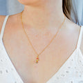 Custom Vertical ZigZag Birthstone Mom Necklace
