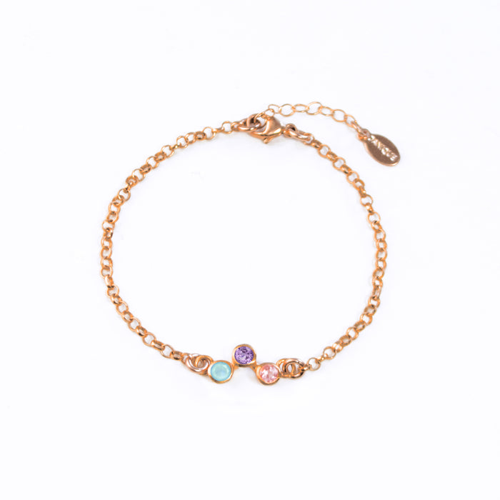 Custom ZigZag Birthstone Bracelet