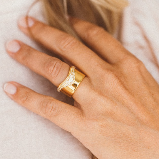 CZ Cigar Ring