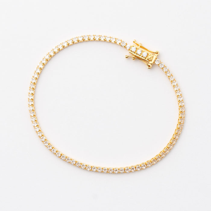 CZ White Stone Tennis Bracelet