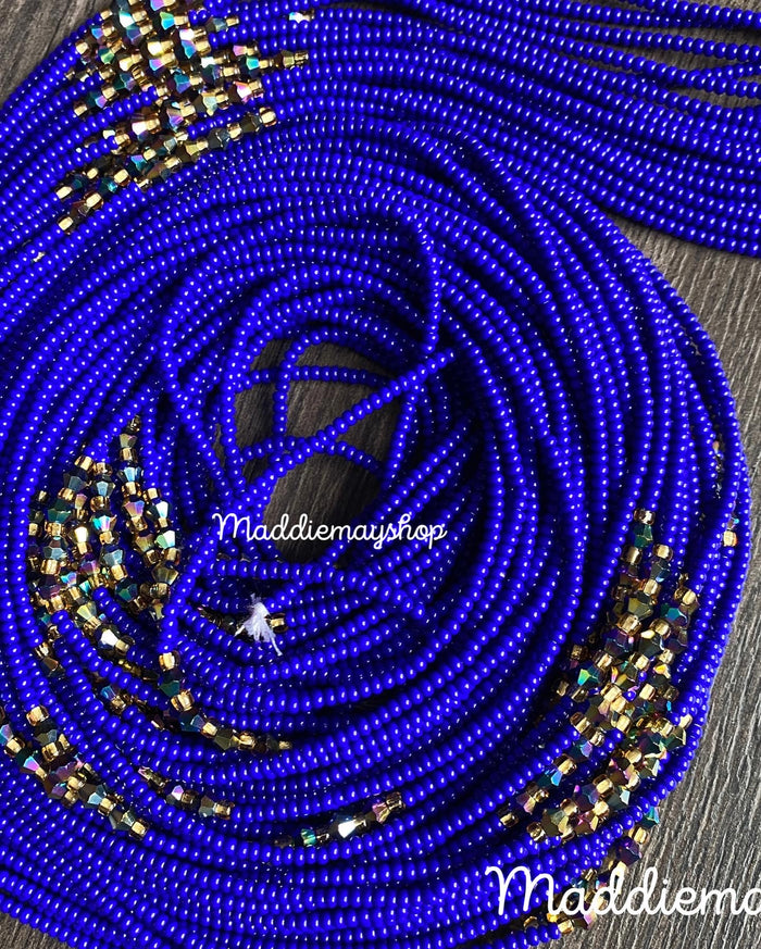 Czezh Beads- Waist Beads – 45"–50" |African Waist Bead| Frosted | Choose Your Favorite Color | Price Per Waist Bead | Handmade Tie-On Beads for Women or Girls