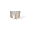 Daglina White Shield Mother-of Pearl Open Ring