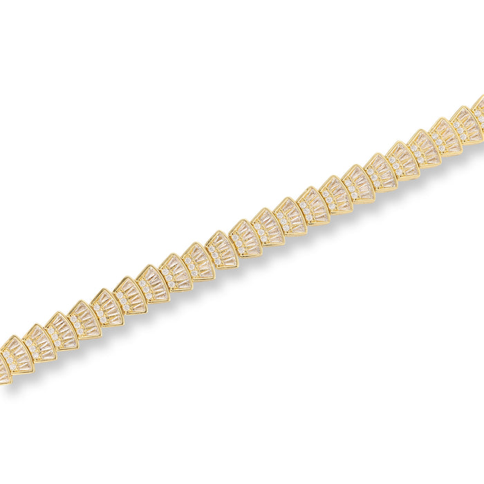 Dagmar 14K Gold Fan Bracelet