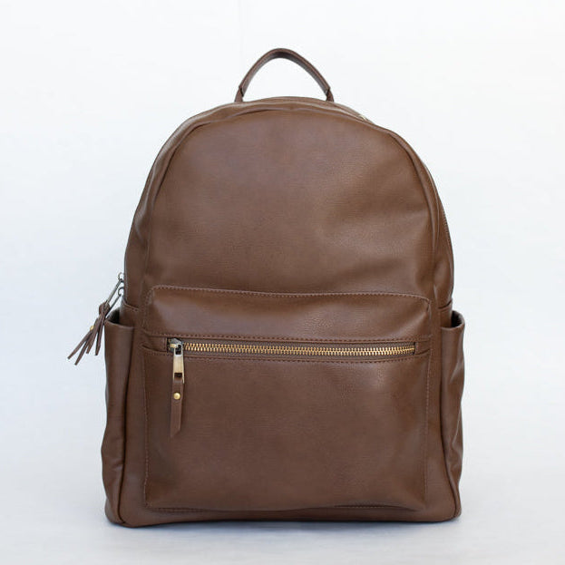 Dakota Backpack | Mocha Work or School Laptop Bag