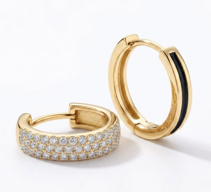 Dawn Gemstone Hoop Earrings