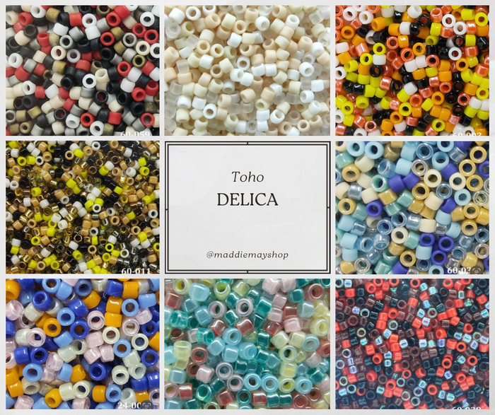 Delica beads, Toho Delica beads, Beads for jewelry making, 15 grams