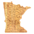 Destination Minnesota Cutting Board with Engraved Artwork