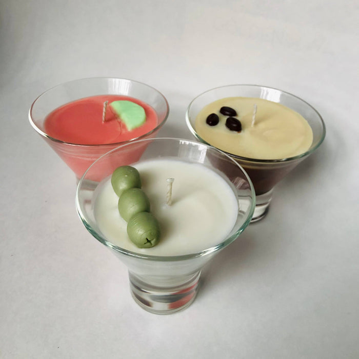 Dirty Martini Cocktail Candle