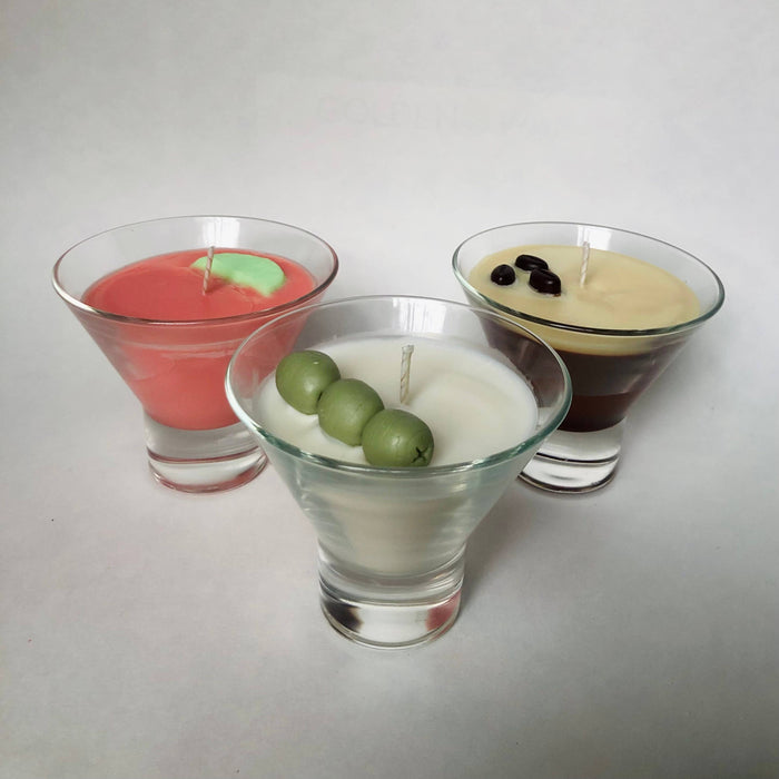 Dirty Martini Cocktail Candle