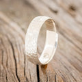 DOMED PROFILE WEDDING BAND WITH HAMMERED FINISH - SILVER (6MM) - SIZE 8 3/4-Staghead Designs