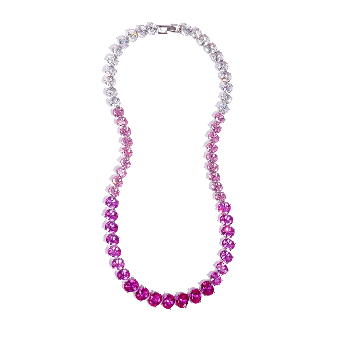Dörte Pink Oval Necklace