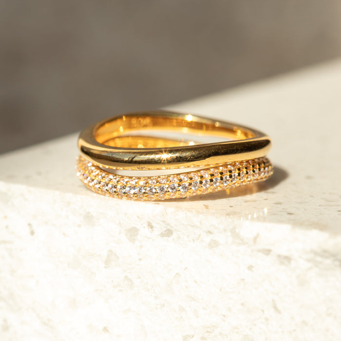 Double Pave Stacking Set
