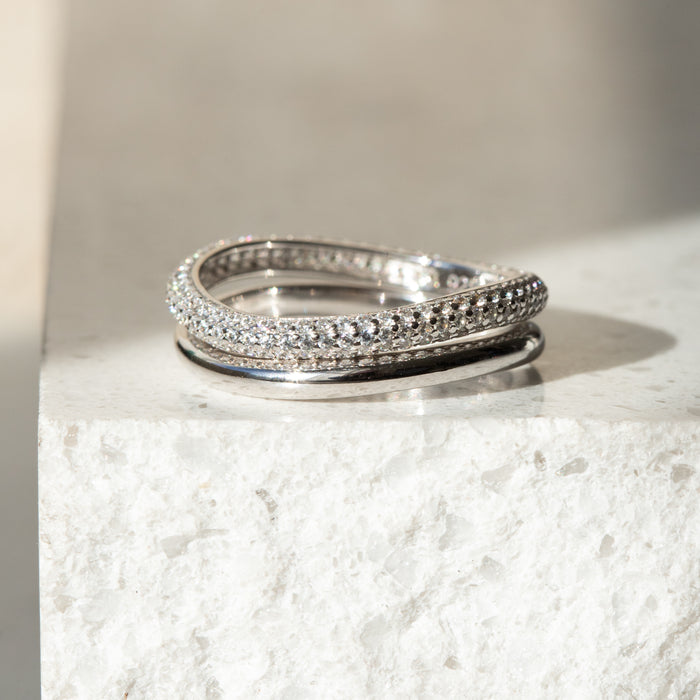 Double Pave Stacking Set