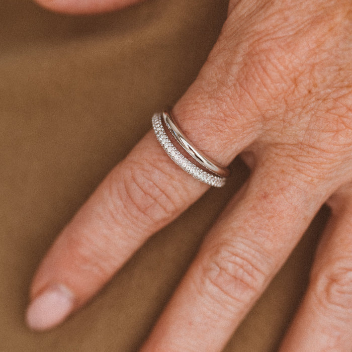 Double Pave Stacking Set