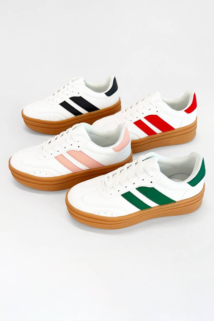 Double Strap Design Platform Sneakers