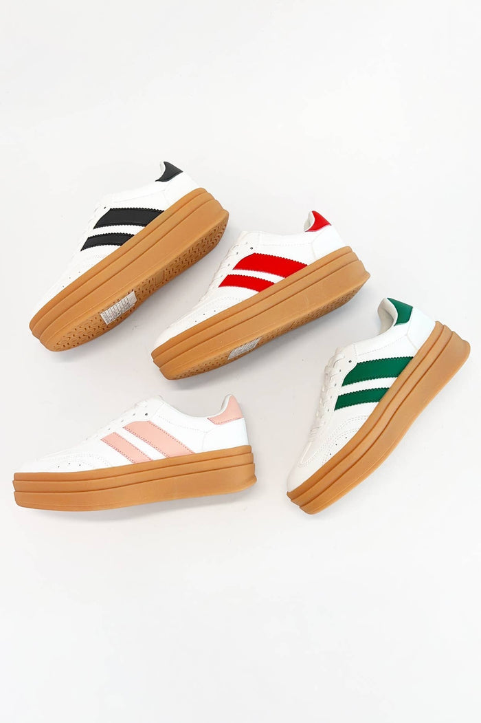 Double Strap Design Platform Sneakers