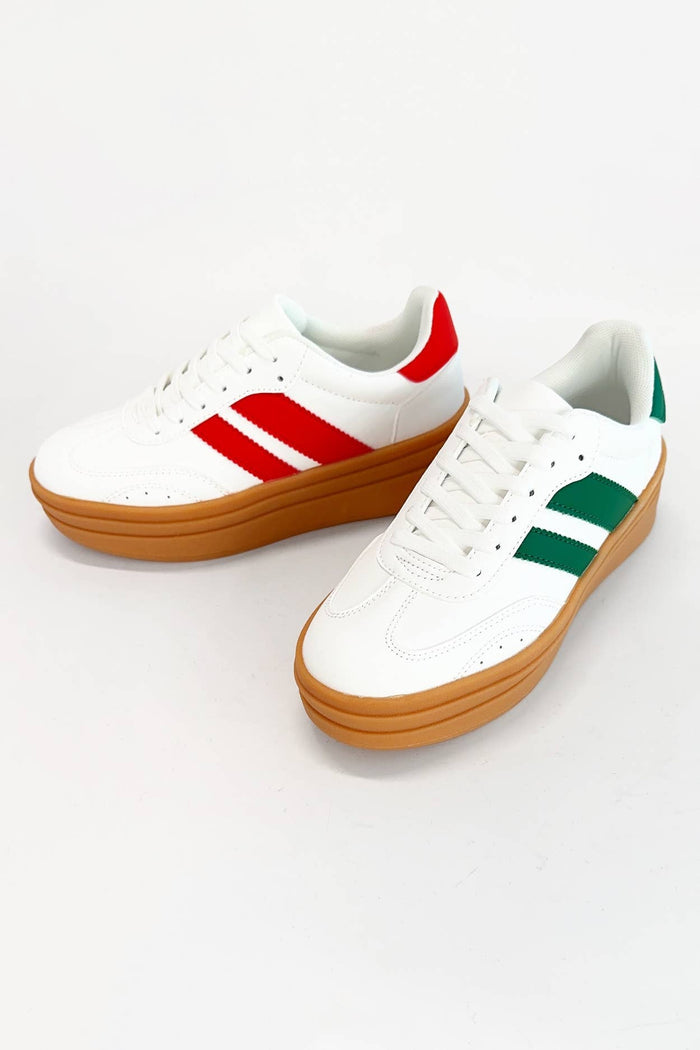 Double Strap Design Platform Sneakers